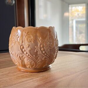 Vintage Chocolate Slag Glass Bowl